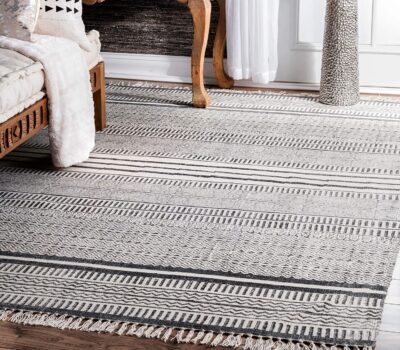 3. Flat weave rug